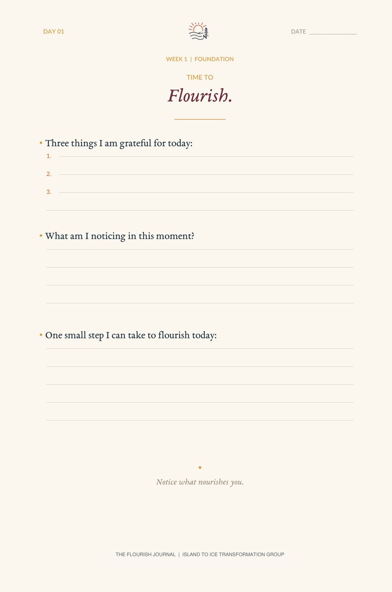 Day one daily prompt page